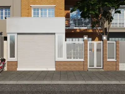  Renova - Villa Facade C Free 3D model