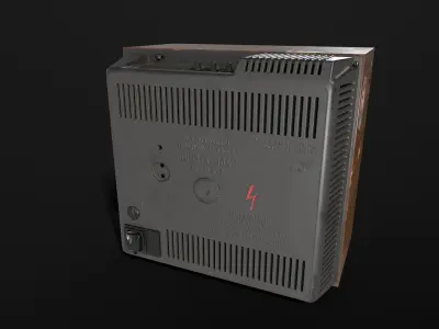 Soviet TV Vesna 304 Low-poly 3D model