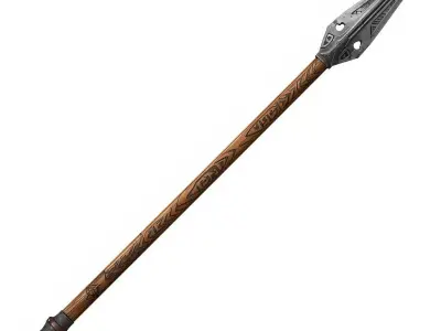 Viking Spear 3D Model v01 Low-poly 3D model