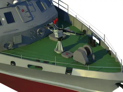 21980 Grachonok class anti saboteur ship model 3D model