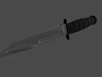 knife 5 Low-poly 3D model