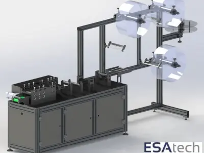DISPOSABLE MASK MANUFACTURING MACHINE 3D model