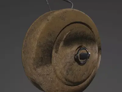 m15 landmine Low-poly 3D model