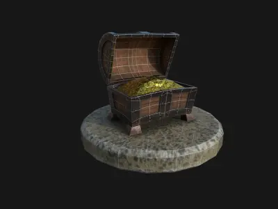  low poly game object modeling Free low-poly 3D model