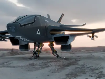 Concept Fighter Aircraft 3D model