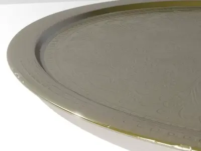 Brass Ornate Tray 3D model