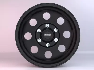 American Racing Baja Satin Wheels 3D model