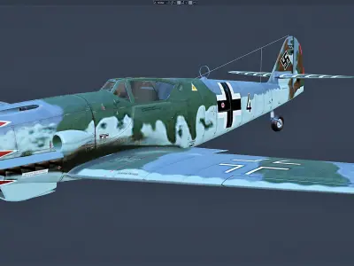 Me 109K 4 Free 3D model