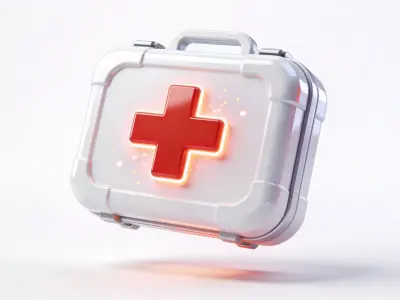 Futuristic Sci-Fi Health Pack 3D Model Low-poly 3D model