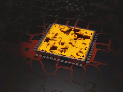 Hard surface CPU art Free 3D model
