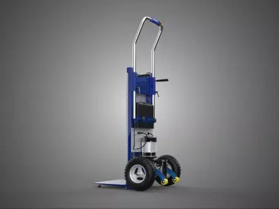 MOTORIZED POWER BATTERY HAND TRUCK DOLLY HANDTRUCK STAIR CLIMBER 3D model