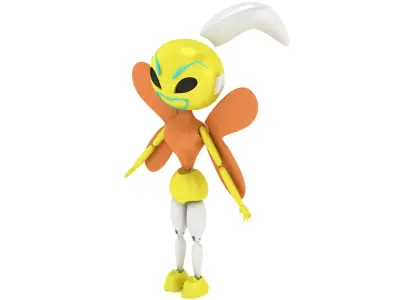 Stylized Ant Droid Figures 3D print model