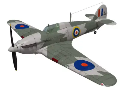 Hawker Hurricane MK1a 3D model
