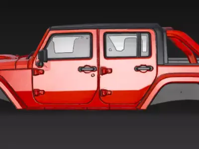 Jeep body part 3D model