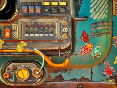 Cyberpunk  Control Desk 3d asset 3D model