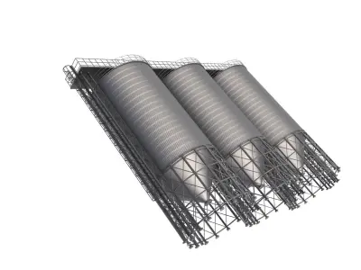 Grain Storage Silo 3D model buy
