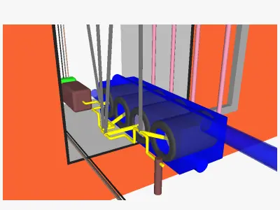 AT solar power tower 2 3D model