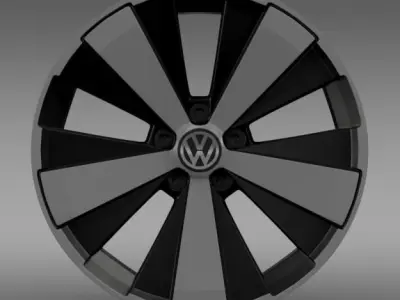 VW Beetle Turbo 2012 rim 3D model