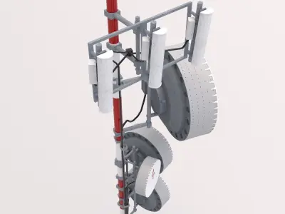 Cell Antenna Low-poly 3D model
