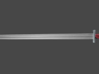 Caroling sword with Xyphos handle Low-poly 3D model