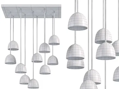 Bombarda II Suspension Lamp 3D model