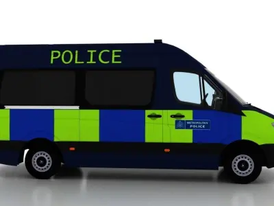 Mercedes Benz Sprinter L2H2 2009 England Police Passenger EU 3D model