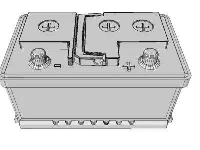 Car Battery 3D model by lpgiraud
