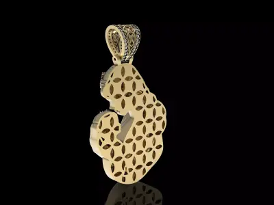 Mother  Child Pendant 3D print model