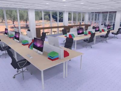 SHC Quick Office Officechair LM Low-poly 3D model