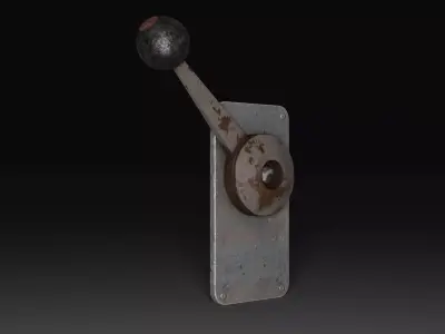 Alarm Lever Low-poly 3D model