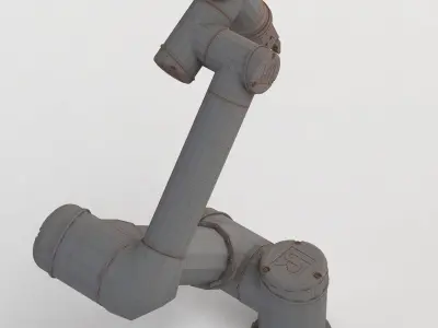 UR5 with Hitbot Electric Gripper 3D model