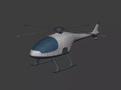 Aircraft Low-poly 3D model get