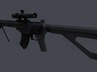 QBU-191 Low-poly 3D model