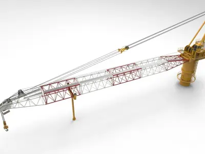 Tower Crane 3D model