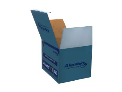 Box Cardboard Low-poly 3D model