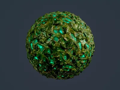 Sci-fi Alien Creature Environment Seamless PBR Texture 27 Texture