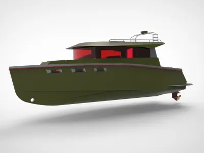 combatan boat 3D model