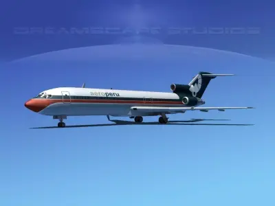 Boeing 727-200 Aero Peru 3D model