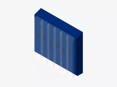 Locker Multi - Resin - Locka - Classic Low-poly 3D model