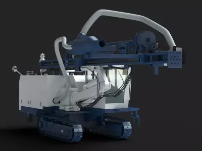 DTH DCR 20 Drill 3D model