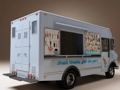 Ice Cream Truck 3D model buy