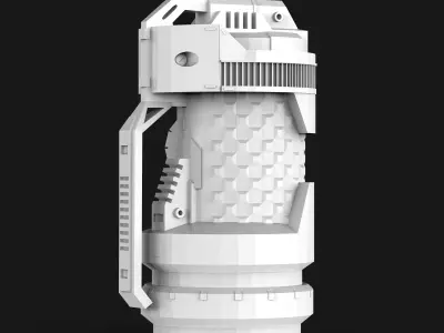Sci-fi Grenade Low-poly 3D model buy
