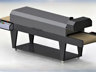 Thermal tunnel for screen printing 3D model