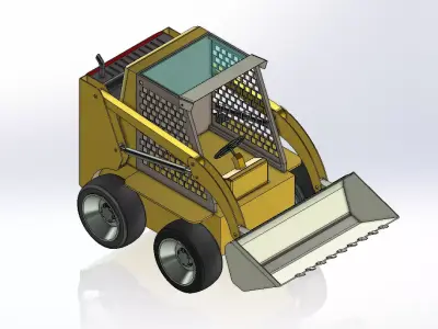 Excavator Toy Car 3D Model  3D model