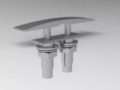 Osculati Style Folding Cleat 158mm 3D model