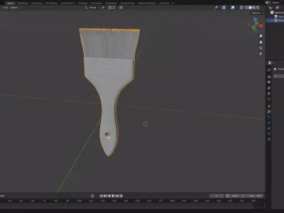 Paint Brush 3D model buy