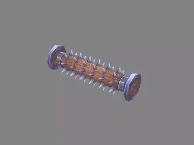 Game Trap  - Rolling Wood Low-poly 3D model