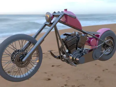 Harlay Motorcycle 3D model