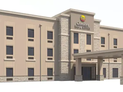 Commercial Building-026 Comfort Inn and Suites Hotel 3D model