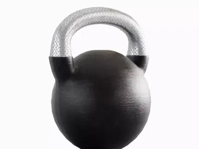 Kettlebell Set Low-poly 3D model